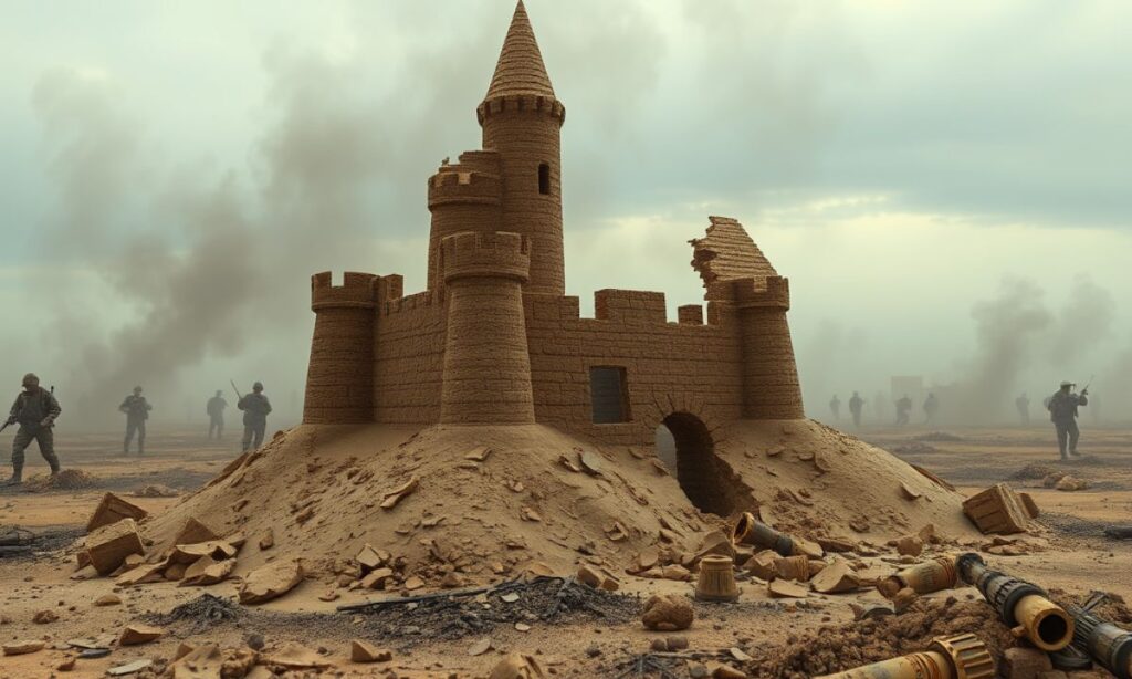 Die Bedeutung des Titels Was bedeutet Sand Castle im Kriegskontext