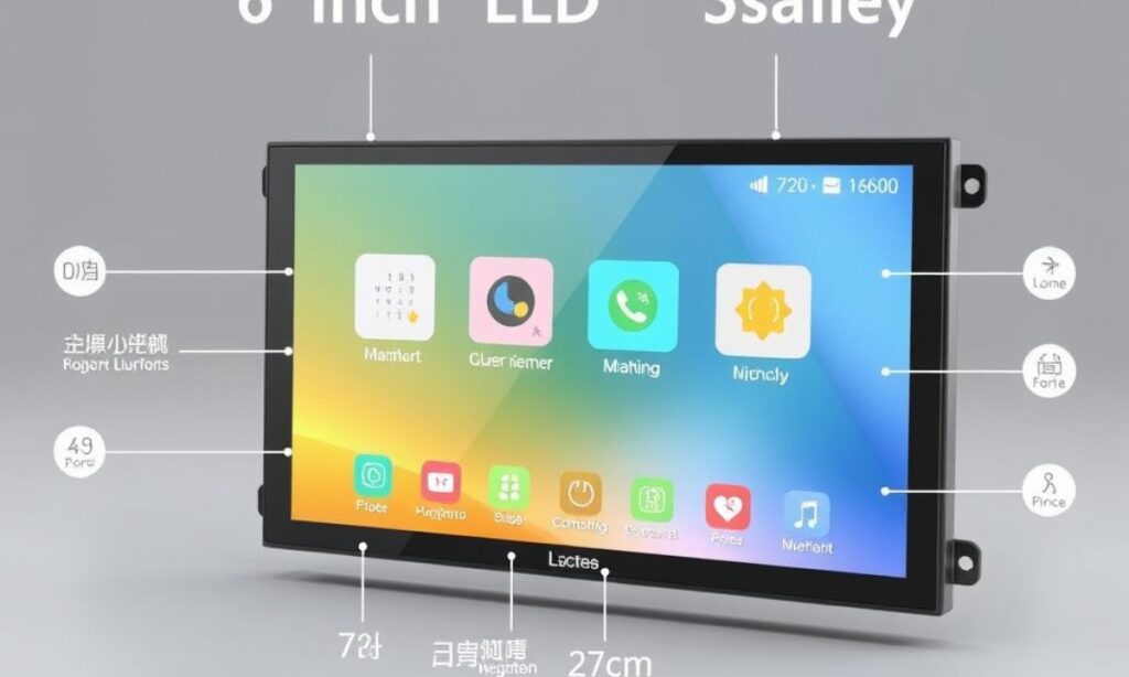 LCD-Display 6 Zoll, 720 x 1600 Pixel – Funktionen und Steuerung