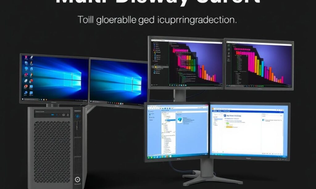 Multi-Display-Unterstützung Bis zu 4 Monitore gleichzeitig